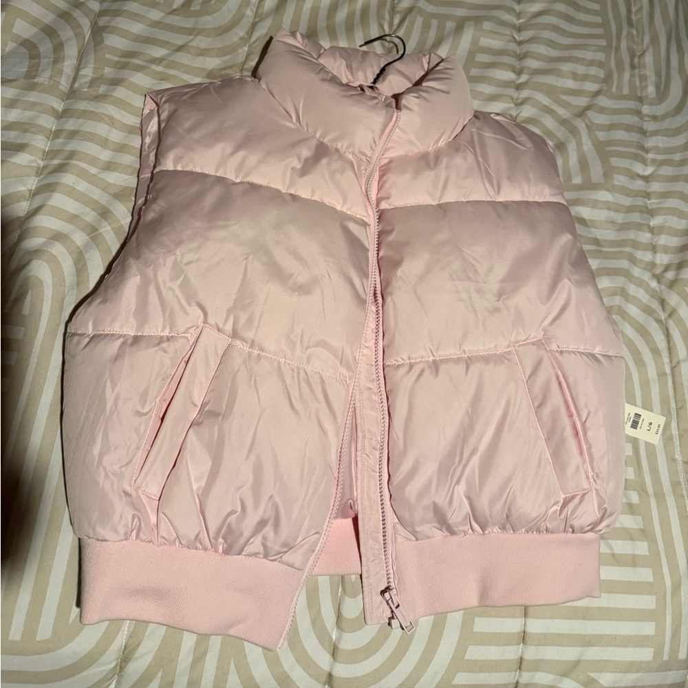Aeropostale Light Pink Puffer Vest